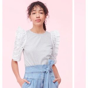 Rebecca Taylor Eyelet T-Shirt
